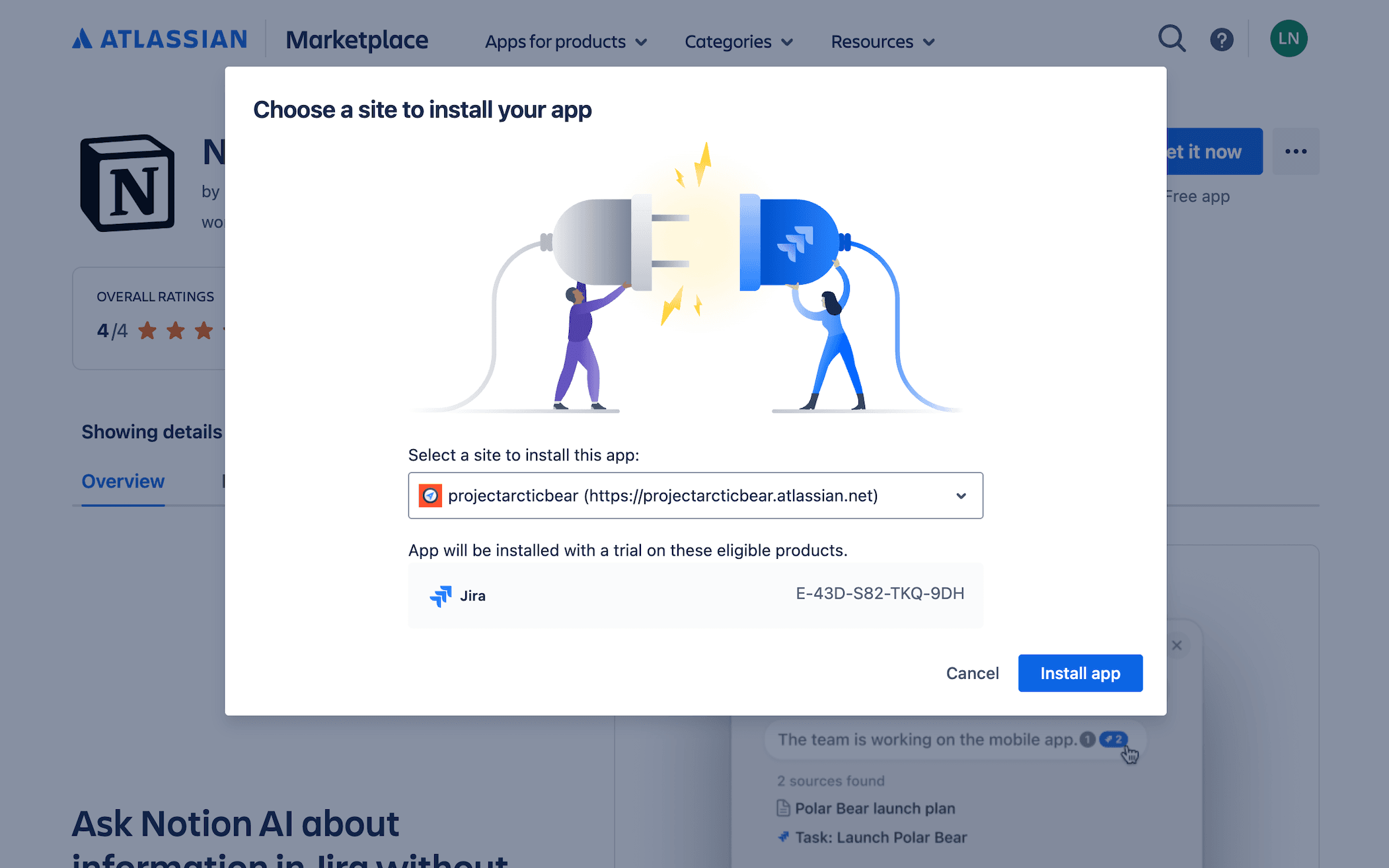 ca: configuración de la conexión en jira
