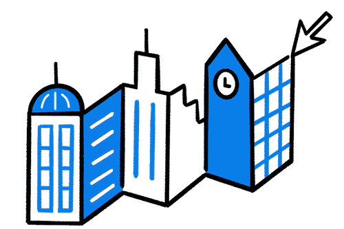 Building paper cutout