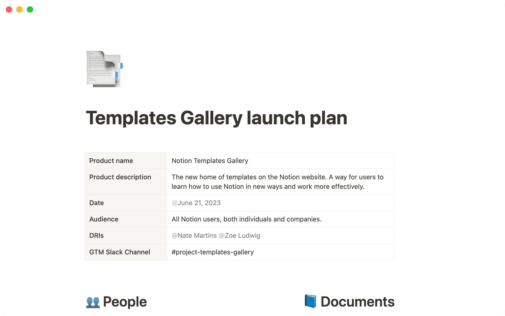 Este plan de lanzamiento es la forma en que el Departamento de Marketing de Productos pone en práctica su estrategia de lanzamiento al mercado.