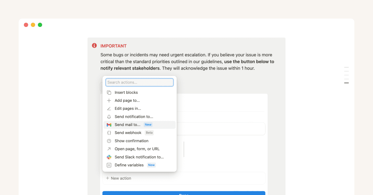 Notifica a las personas en un abrir y cerrar de ojos: basta con un hacer clic en un botón.