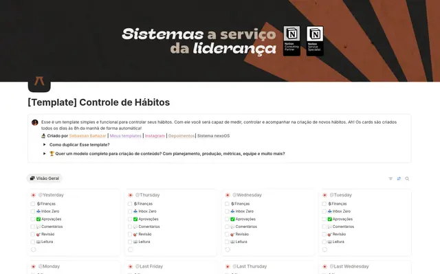 Controle de Hábitos
