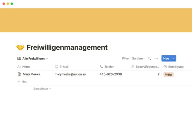 Freiwilligenmanagement