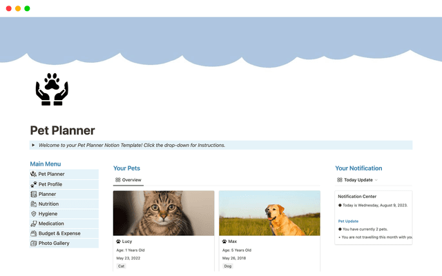 Pet Planner